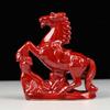 Atacado Tangsancai cavalo cerâmica vermelho cavalo decoração casa sala de estar decoração de escritório decoração de cavalo artesanato cerimônia de abertura