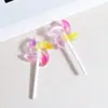 Molino de viento pequeño transparente luminoso de simulación llavero colgante DIY accesorios de joyería accesorios para el cabello adornos colgantes para pendientes material