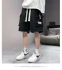 Shorts de Ferramenta Masculino Verão Estilo Americano Marca Tendência Solto Reta Calça Esportiva Seda de Gelo Secagem Rápida Casual Calça de Basquete