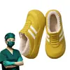 Pantuflas caseras impermeables de invierno con forro de felpa engrosado, suelas gruesas antideslizantes, diseño unisex, adecuadas tanto para uso interior como exterior, y con talón cerrado