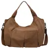 Bolsa de ombro e transversal feminina de náilon de grande capacidade estilo coreano, bolsa tote multifuncional simples e versátil para comércio transfronteiriço
