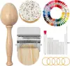 Mini Telar de Zurcir Herramienta de Reparación de Tejido DIY Kit de Reparación