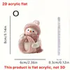 Nuevo Muñeco de Nieve Rosa Transfronterizo 26 Letras Inglesas Decoraciones Navideñas Decoración Acrílica 2D Colgante para Espejo Retrovisor de Coche