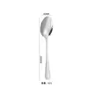 Colher de Aço Inoxidável 1010 Colher Pontiaguda Colher Redonda Colher para Comida Ocidental Talheres Colher Doméstica para Comer Colher para Mexer Café Colher