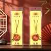 Exquisito Mini Sachet de Artemisa Bendición Zen Regalo Colgante para Teléfono Colgante para Coche Empaque de Tarjeta de Papel Sachet