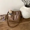 Bolso Grande de Moda Estilo Coreano para Mujer 2025 Otoño Nueva Moda Bolso de Hombro Retro para Mujer Bolso Tote Sencillo
