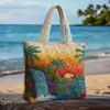 2026 Novo Modelo Bolsa Tote de Ombro Acolchoada de Algodão Fashion com Estampa Digital 3D para Lojas Independentes Transfronteiriças