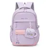 Mochila fofa e leve para ensino fundamental II e médio, bolsa de estudante de grande capacidade, mochila de desenho animado de alta aparência que reduz o peso