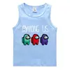 Conejo de Fuego 2023 Verano Chaleco Infantil Algodón Coreano Casual Camiseta Base Absorbente de Sudor Caramelo Camiseta Interior sin Mangas para Niños