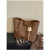 Bolso tote tejido retro para mujer, nuevo bolso de hombro de moda 2026, gran capacidad, bolso sencillo y texturizado para el día a día
