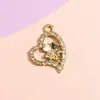 Amor Aleación Diamante Joyería Colgante Accesorios DIY Hoja Colgante Personalizado Pulsera Ropa Equipaje Materiales Hechos a Mano