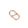 Plata de ley S925 hebilla S hebilla W hebilla M más anillo accesorios para joyería DIY hebilla de conexión para pulsera hebilla geométrica plateada chapada en oro
