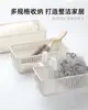 Cesta de Almacenamiento de Plástico Directo de Fábrica Simple para el Hogar con Asas Dobles Nueva Cesta de Almacenamiento Rectangular Vacía