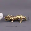 Latão (Conjunto de dois) Traga Boa Sorte e Prosperidade, Itens Auspiciosos Requintados, Decoração Vintage para Casa, Animais de Chá, Enfeites de Mesa