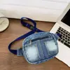 Bolsa Infantil Transfronteiriça Nova Bolsa Jeans Coreana Casual Simples Menina Pai-Filho Forma Côncava Bolsa Transversal Comércio Exterior