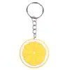 Llavero de Fruta de Limón de Estilo Fresco de PVC Rodaja de Limón Decoración para Empaque de Libros Llavero de Amazon AliExpress