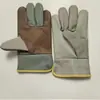 Luvas de couro com flor curta luvas totalmente em couro luvas de soldador para soldador elétrico luvas de couro coloridas para motorista luvas de marinheiro luvas de proteção para trabalho resistentes ao desgaste