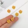 Accesorios de Joyería de Aleación DIY Nuevo Estilo Chino Candado de Paz Nube Hueca Colgante Colgante Pulsera Trenzada Colgante de Collar