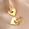 Aretes mujer aretes acero inoxidable forma de corazón aretes oro aretes amor mujer ED-478