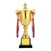 Trofeos de metal de oro, plata y cobre al por mayor competencia de juegos escolares danza carrera fútbol baloncesto taekwondo corona subtemporada