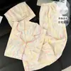 Novo Pijama Fofo de Estudante Tamanho Grande com Bojo para Mulheres, Estilo Primavera e Verão, Pode Ser Usado Fora de Casa, Conjunto de Roupa de Casa Três Peças Soltinho