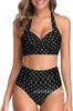 Popular Bikini Push-Up de Estilo Dividido, Popular en Aliexpress y Amazon, Estilo Europeo y Americano, Multicolor Sólido para Mujer, Bikini Elegante y Adelgazante