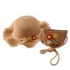 Sombrero protector solar para niños Qiunan, sombrero de pescador con protección solar de verano, sombrero de playa para niñas, sombrero de paja para bebés, sombrero para el sol