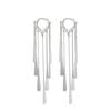 Pendientes de borlas largas y elegantes de Corea del Sur con un alto sentido de la celebridad de Internet, pendientes de personalidad femenina con estilo moderno, joyería de oreja 925 al por mayor