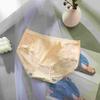Roupa íntima feminina gelo seda verão fino grafeno virilha sem costura oco para fora cuecas respiráveis das mulheres