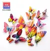 Adesivos de Borboleta Simulada Estéreo 3D Ímãs Criativos para Geladeira Adesivos de Parede Adesivos para Decoração de Parede de Quarto, Sala
