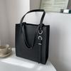 Bolso de gran capacidad para mujer, de PU, moderno, para estudiantes universitarios, estilo retro, para uso diario, 2024