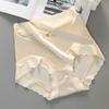 Roupa Íntima Feminina Satinada Retro Francesa Perolada Explosiva de Seda de Amora Antibacteriana Cintura Alta Imitação de Seda Seda de Gelo Secagem Rápida para Mulheres