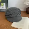 Boina Plegada Estilo Japonés Yamamoto Otoño e Invierno Circunferencia de Cabeza Grande Sombrero de Equitación Sombrero Octagonal Nube Sombrero Retro Para Mujer