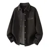 Camisa para Hombre Estilo 'Old Money' 2026, Chaqueta Camisa de Manga Larga Casual Holgada de Otoño, Ropa para Hombre al por Mayor