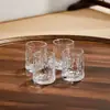 Copos de Água de Vidro Estilo Chinês para Uso Doméstico, Conjunto de Copos para Sala de Estar, Resistente a Altas Temperaturas, para Receber Convidados, Fazer Chá, Beber Água, Conjunto de Chá de Alta Qualidade