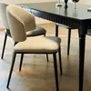 2026 Arte de Unha Casa Sofá Cadeira Cadeira Italiana Cadeira de Jantar Minimalista Banco Durável Cadeira com Encosto de Couro de Pata de Gato Cadeira de Hotel