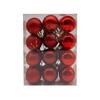Bolas de Natal 3cm Decoração de Natal 24 Bolas Estilo Europeu para Árvore de Natal Bolas Galvanizadas Decorações de Natal Bolas de Plástico Estilo Luxo Leve