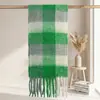 Comércio Transfronteiriço|Cachecol Xadrez de Imitação de Mohair de Alta Qualidade|Xadrez de Acrílico Quente para Outono e Inverno|Suporta Personalização de Logo