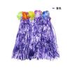 Conjunto de cinco piezas de corona de falda de hierba de colores hawaianos, 30, 40 y 60 cm, elástico para niños y adultos, conjunto para actuación en festivales