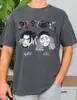2025 verano nuevo comercio exterior Europa y Estados Unidos Amazon tesoro impresión digital camiseta manga corta cuello redondo top