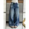 Jeans masculinos de verão novos e estilosos estilo Hong Kong 2025 com letras personalizadas hip-hop ins moda trendy de rua calças compridas estilosas