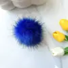 Suministro de pompones de imitación de piel de zorro, bolas de felpa para manualidades, accesorios, piel artificial, ropa, zapatos, sombreros, decoración del hogar, pompones de piel sintética de zorro de colores