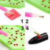 Conjunto de Ferramentas DIY com Strass para Decoração de Leque com Caneta de Strass, Caixa de Strass, Suporte para Leque Ss4, Strass Soltos e Cola para Strass