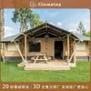 Barracas de Camping, Cabanas ao Ar Livre, Hotéis, Grandes Casas de Madeira, Acomodação de Camping com Dois Quartos e Uma Sala de Estar, Barracas de Glamping de Luxo, Atacado de Fabricante