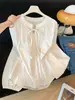Camisa holgada de manga larga de encaje francés para mujer, nueva colección de otoño 2026, diseño único y hermoso, top de estilo nicho