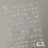Adesivos de Unha Laço de Pérola, Variedade Transfronteiriça de Opções, Adesivos de Unha Laço de Cristal 3D, Modelo Tl