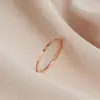 Anillo de Acero de Titanio con Diseño Simple Dongdaemun Coreano, No se Desvanece, para Mujer, Anillo de Dedo de Lujo Ligero a la Moda, Joyería para Mano Mismo Estilo del Pequeño Libro Rojo