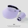 Sombrero de ala grande de verano UPF50+ Gorra de sol anti-ultravioleta para ciclismo con parte superior vacía sombrero UV para el sol gorra parasol para cubrir la cara mujeres