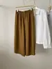 Calça Oxygen de Acetato Leve de Alta Qualidade para Mulheres, Caimento Relaxado, Emagrecimento, Versátil, Perna Larga, Cropped, Fina de Verão, Repelente de Mosquitos, Calça para Caminhada