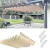Toldo Vela Impermeável Ondulado para Exterior, Tecido de Toldo para Jardim de Terraço, Toldo de Sombreamento para Piscina, Toldo de Sombreamento para Terraço
